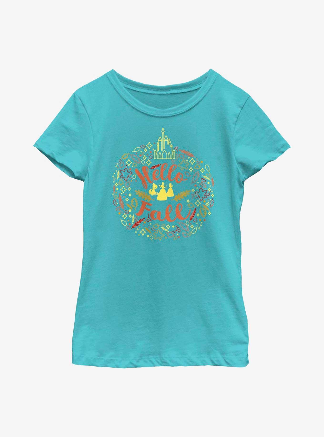 Disney Princesses Hello Fall Youth Girls T-Shirt, , hi-res