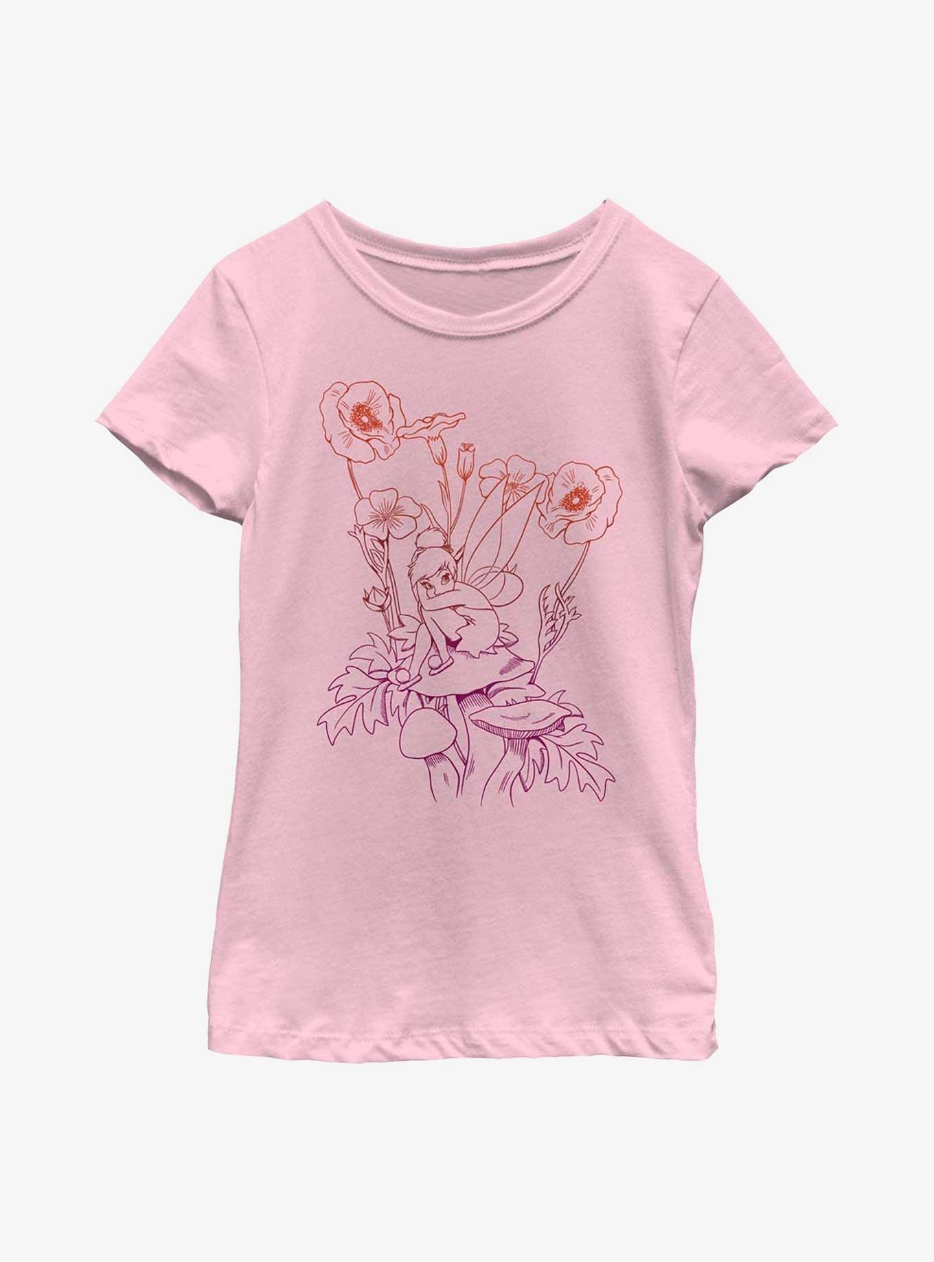 Disney Tinker Bell Fall Mushroom Youth Girls T-Shirt, , hi-res