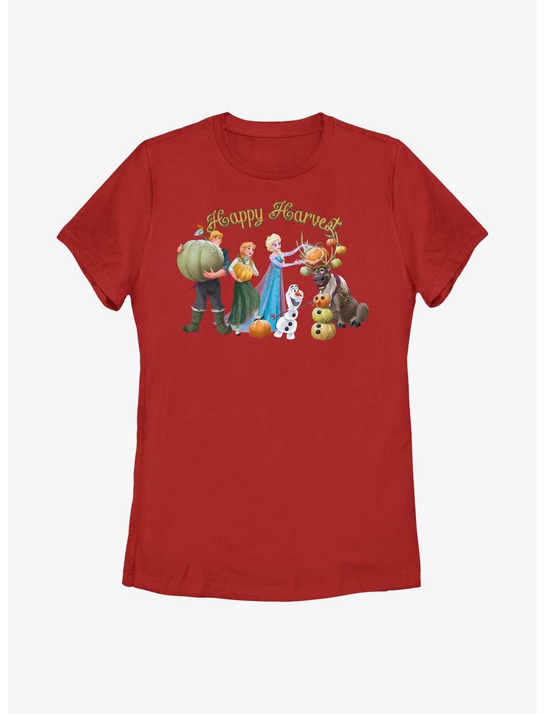 Disney Frozen Happy Harvest Group Womens T-Shirt, RED, hi-res