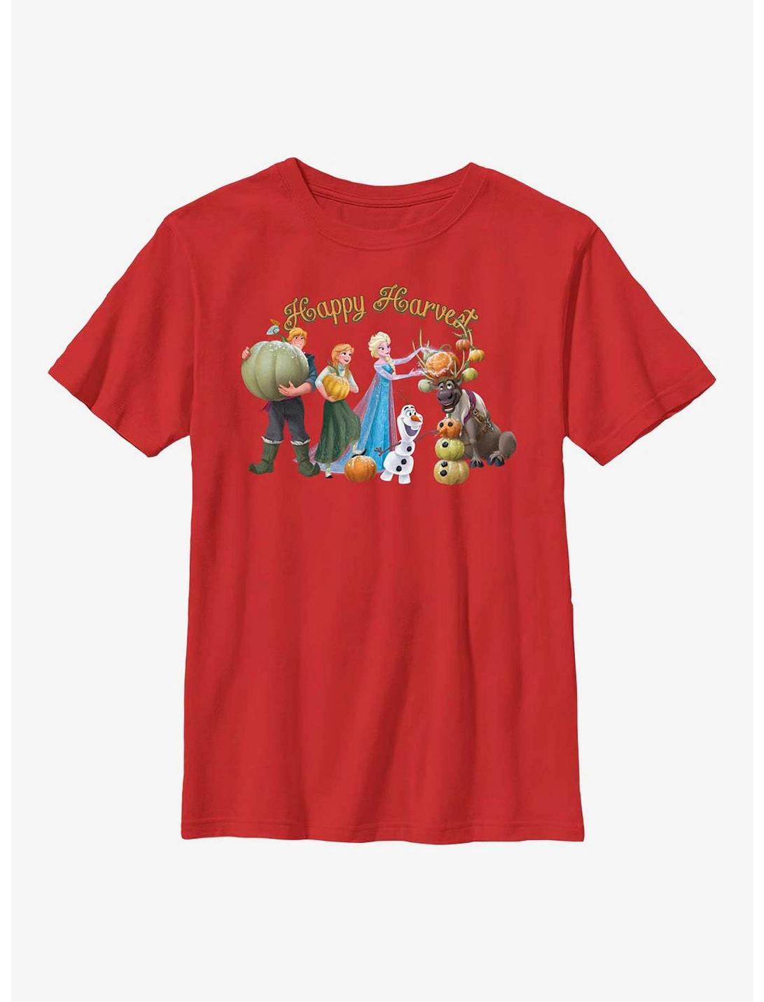 Disney Frozen Happy Harvest Group Youth T-Shirt, RED, hi-res