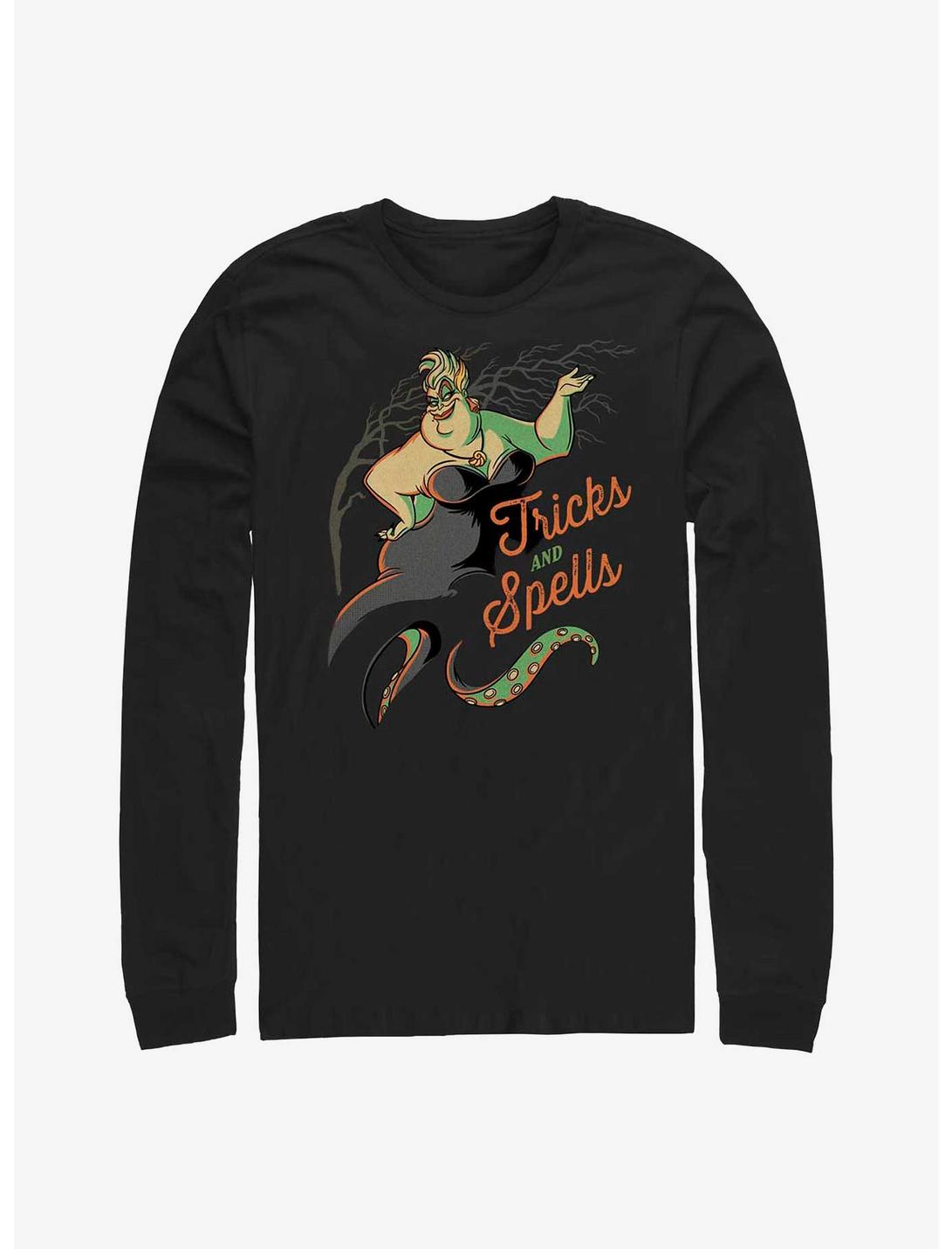 Disney The Little Mermaid Ursula Tricks And Spells Long-Sleeve T-Shirt, BLACK, hi-res
