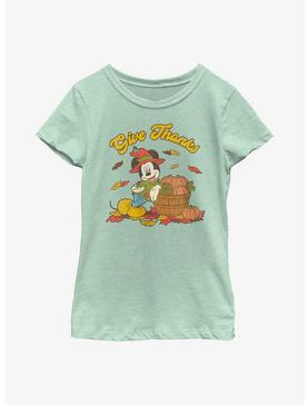 Disney Mickey Mouse Give Thanks Youth Girls T-Shirt, , hi-res