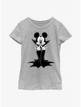 Disney Mickey Mouse Vampire Youth Girls T-Shirt, ATH HTR, hi-res