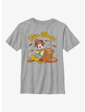 Disney Mickey Mouse Give Thanks Youth T-Shirt, , hi-res