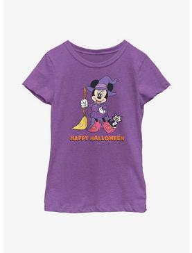 Disney Minnie Mouse Happy Halloween Witch  Youth Girls T-Shirt, , hi-res