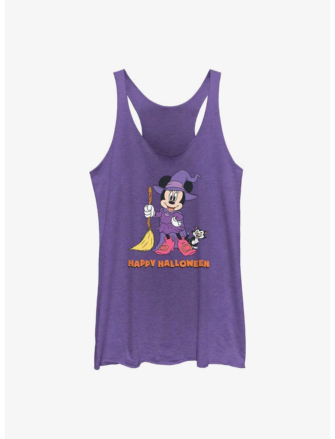 Disney Minnie Mouse Happy Halloween Witch  Womens Tank Top, PUR HTR, hi-res