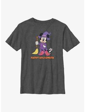 Disney Minnie Mouse Happy Halloween Witch  Youth T-Shirt, , hi-res