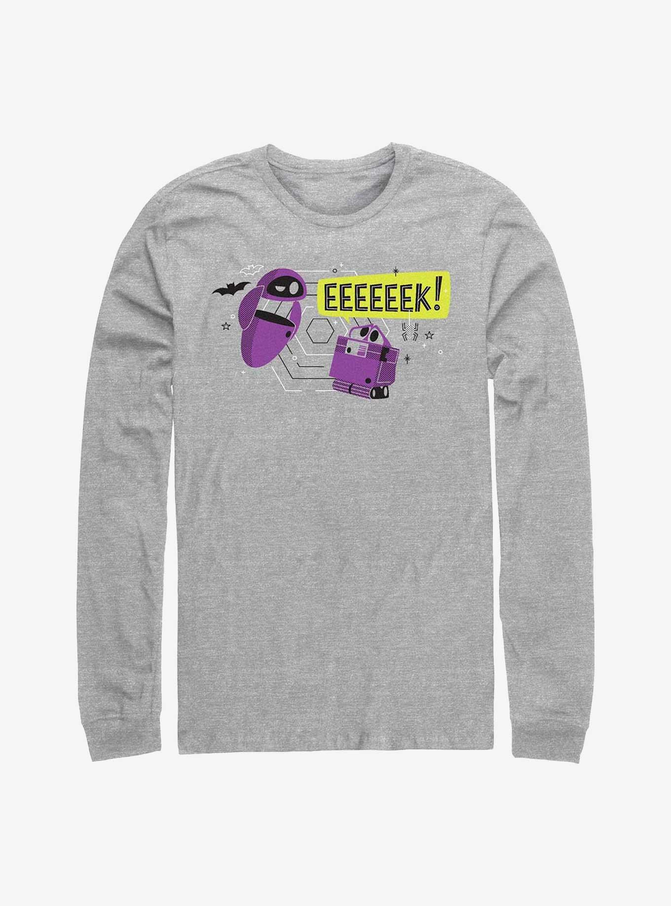 Disney Pixar Wall-E Eek! Scared Long-Sleeve T-Shirt, ATH HTR, hi-res