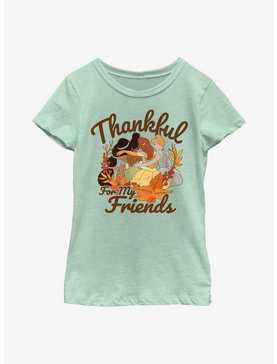 Disney Princesses Thankful For My Friends Youth Girls T-Shirt, , hi-res
