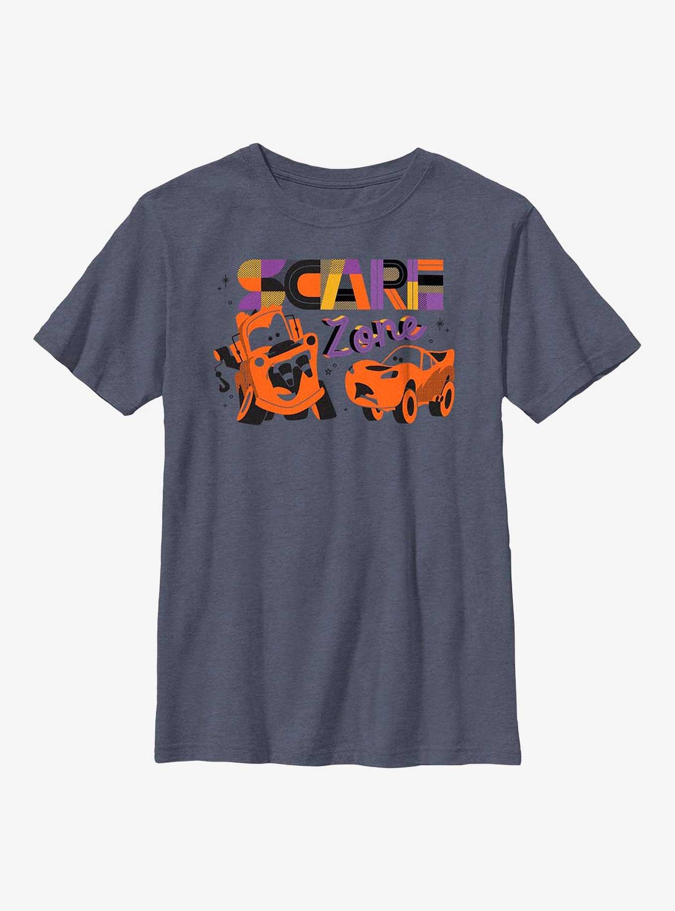 Disney Pixar Cars Scare Zone Youth T-Shirt, NAVY HTR, hi-res