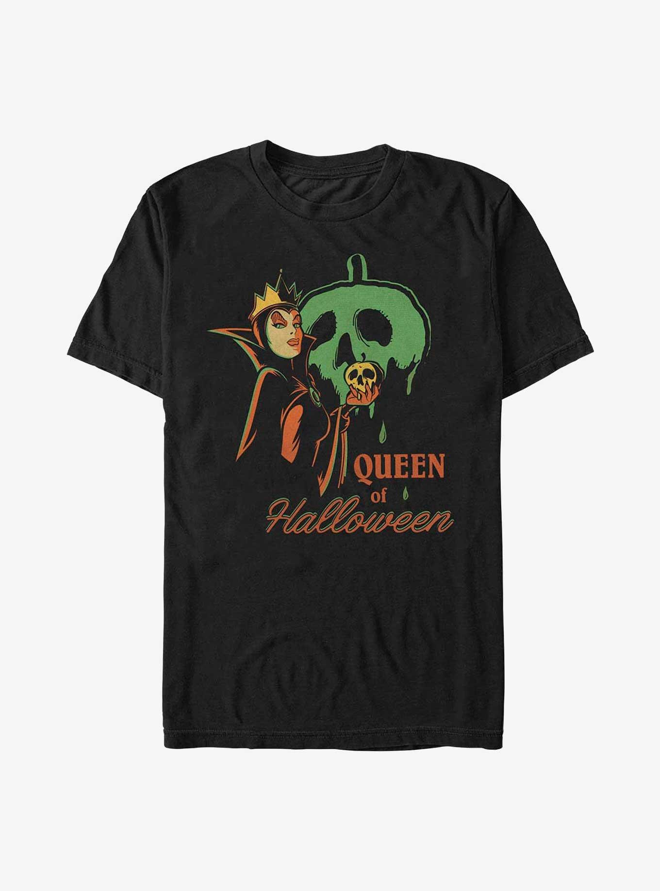 Disney Snow White And The Seven Dwarfs Evil Queen of Halloween T-Shirt, BLACK, hi-res