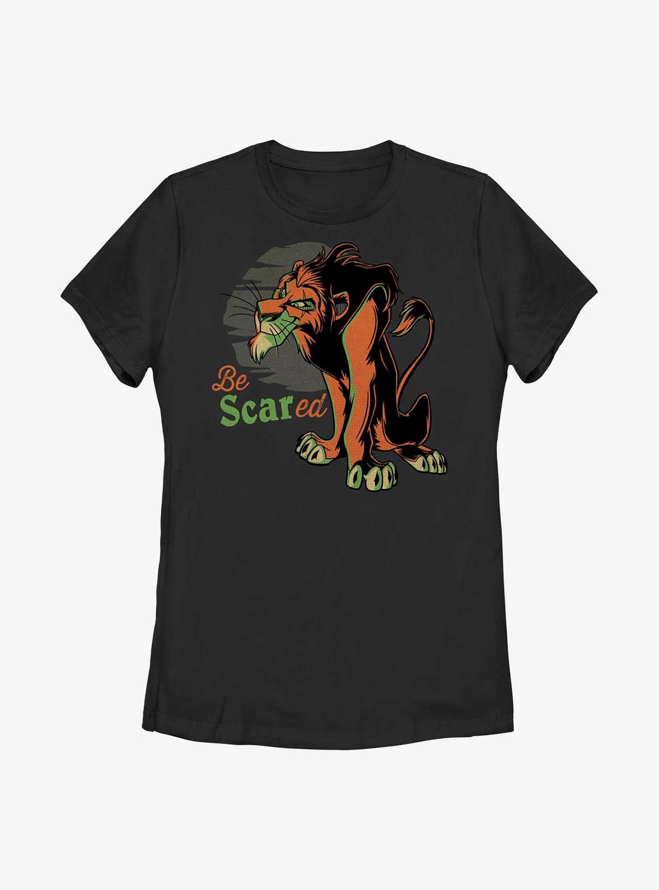 Disney The Lion King Be SCARed Womens T-Shirt, BLACK, hi-res