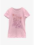 Disney Tinker Bell Fall Mushroom Youth Girls T-Shirt, PINK, hi-res