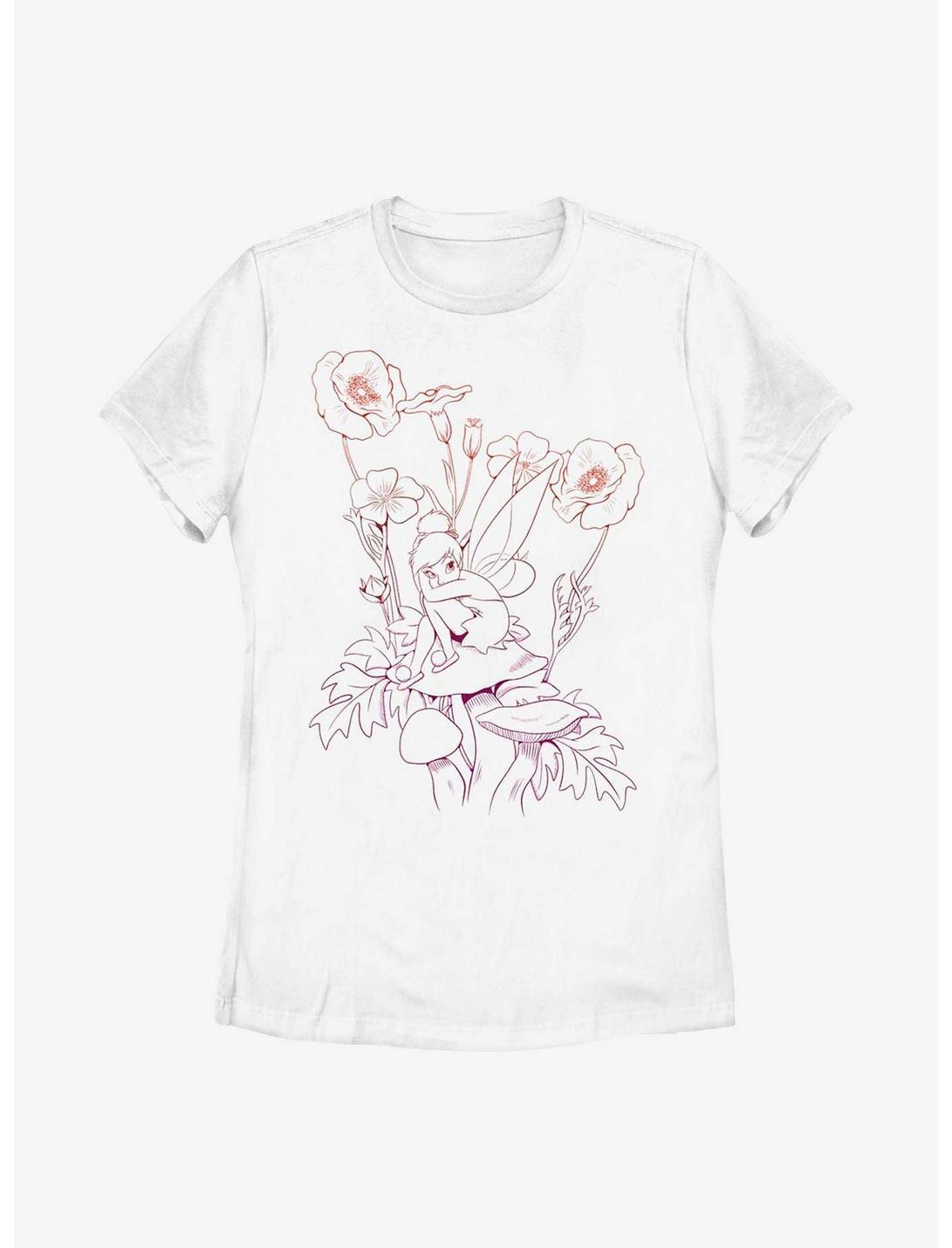 Disney Tinker Bell Fall Mushroom Womens T-Shirt, WHITE, hi-res