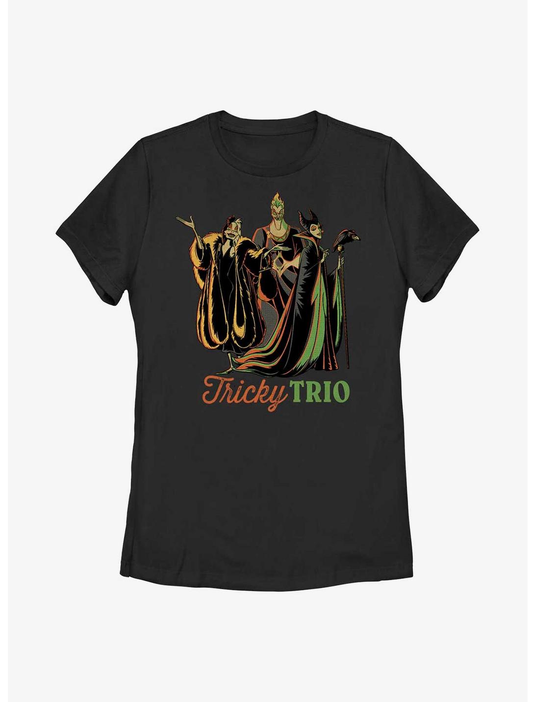 Disney Villains Tricky Trio Womens T-Shirt, BLACK, hi-res