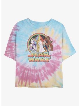 Star Wars Psychedelic Womens Tie-Dye Crop T-Shirt, , hi-res