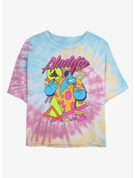 Disney Aladdin Retro Genie Womens Tie-Dye Crop T-Shirt, , hi-res