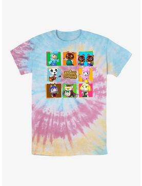 Nintendo Animal Crossing Character Squares Tie-Dye T-Shirt, , hi-res