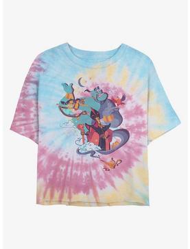 Disney Aladdin Vintage Poster Womens Tie-Dye Crop T-Shirt, , hi-res