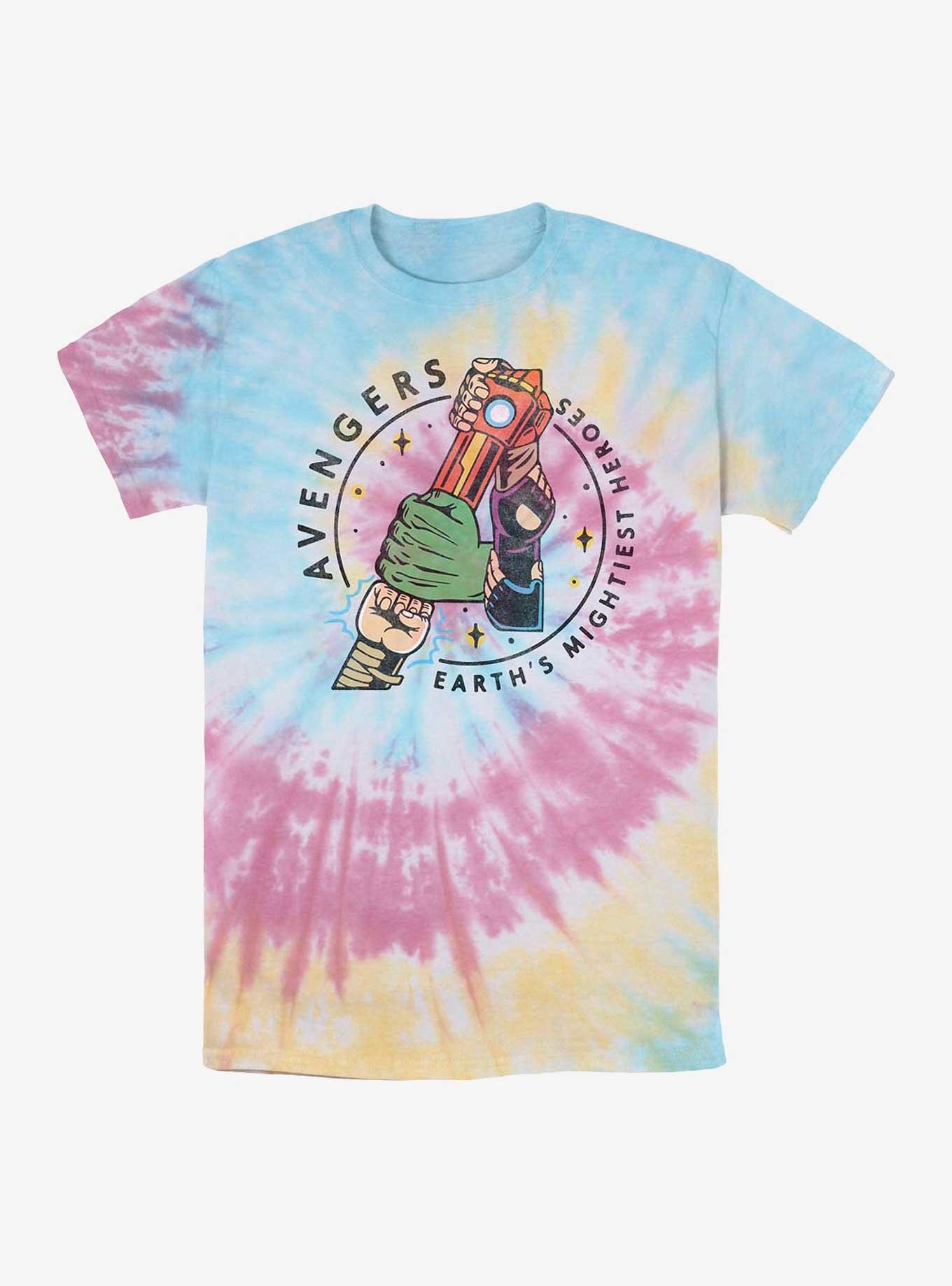 Marvel Avengers Hero Hands Tie-Dye T-Shirt, BLUPNKLY, hi-res