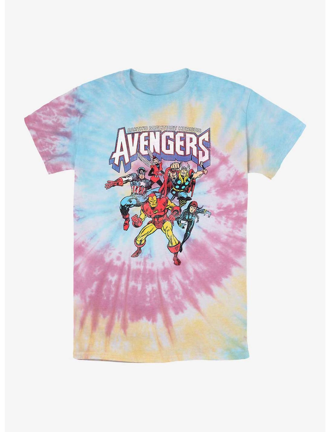 Marvel Avengers Mightiest Heroes Tie-Dye T-Shirt, BLUPNKLY, hi-res