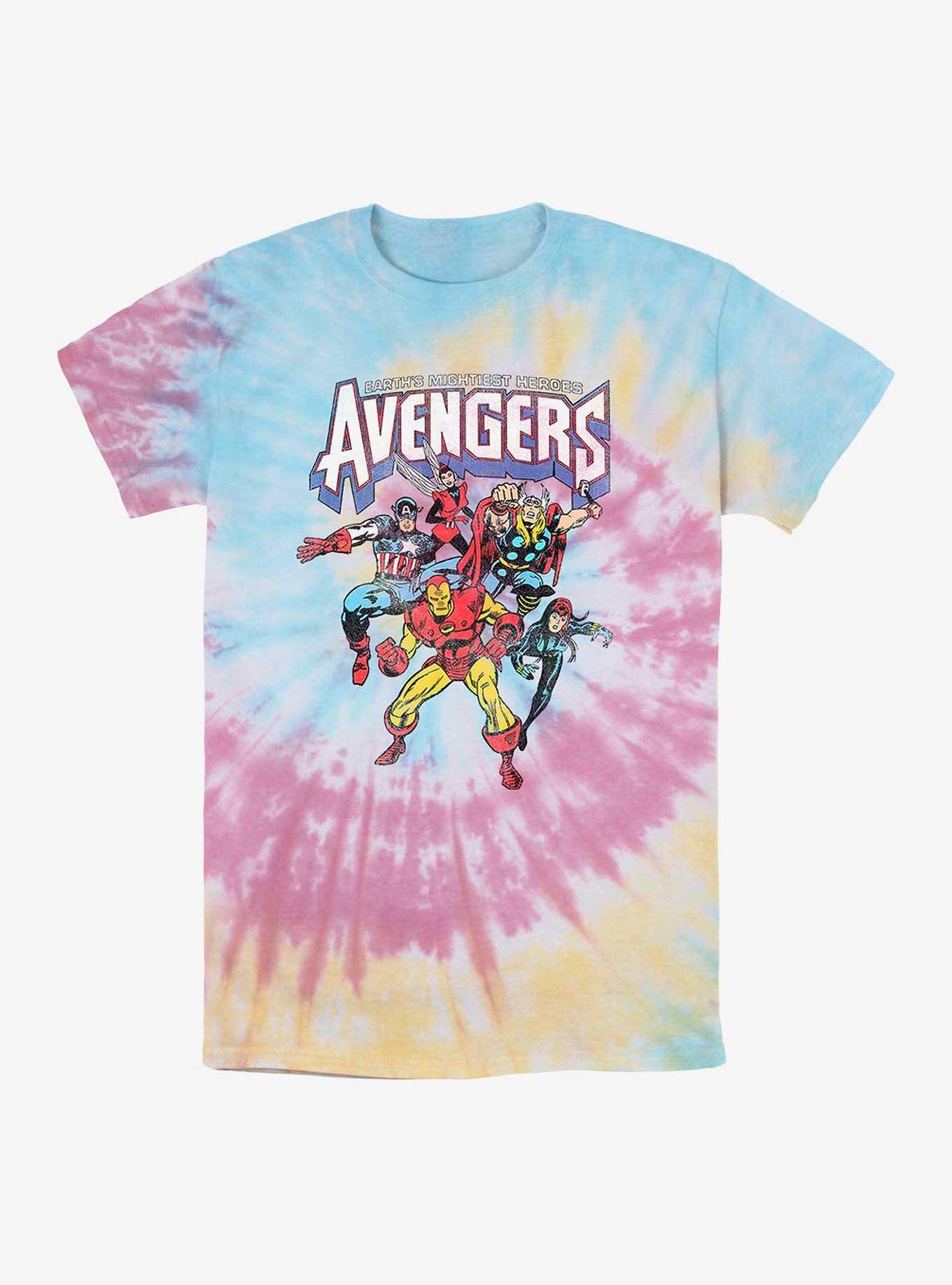 Marvel Avengers Mightiest Heroes Tie-Dye T-Shirt, BLUPNKLY, hi-res
