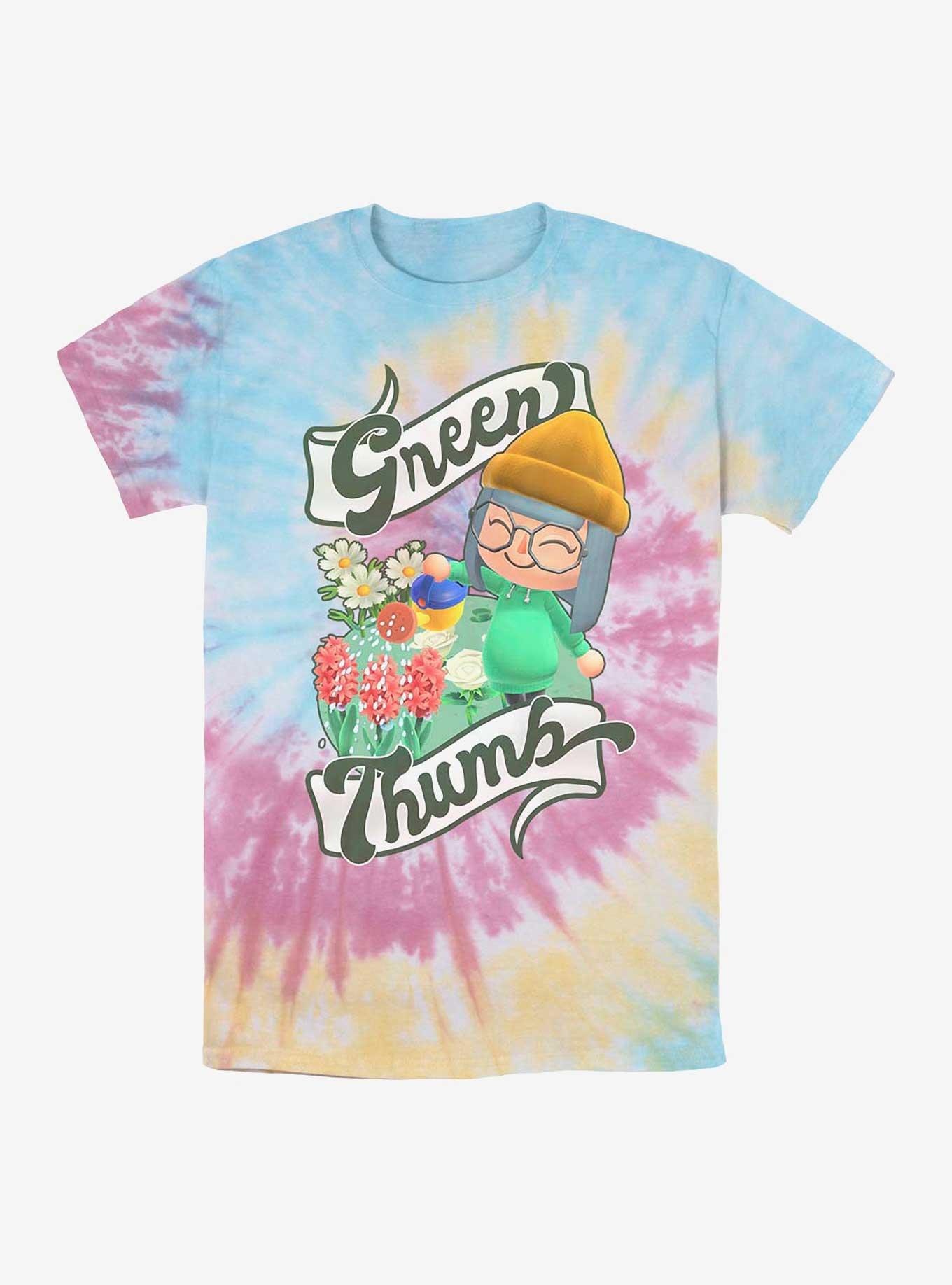 Nintendo Animal Crossing Green Thumb Tie-Dye T-Shirt, , hi-res