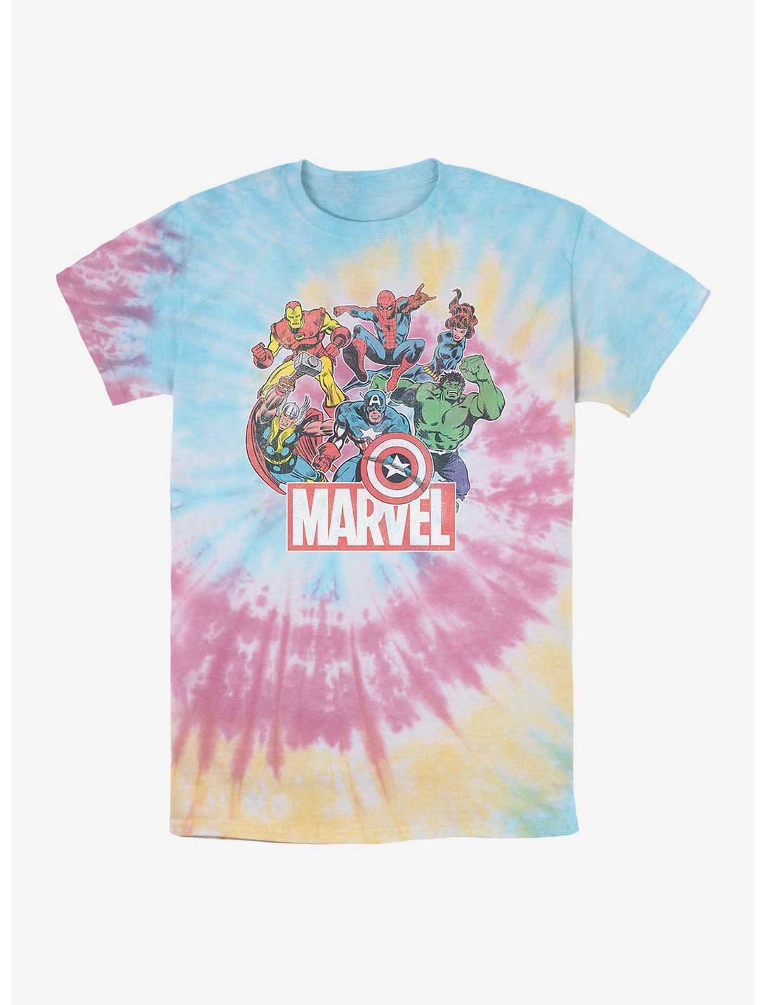 Marvel Avengers Heroes Of Today Tie-Dye T-Shirt, BLUPNKLY, hi-res