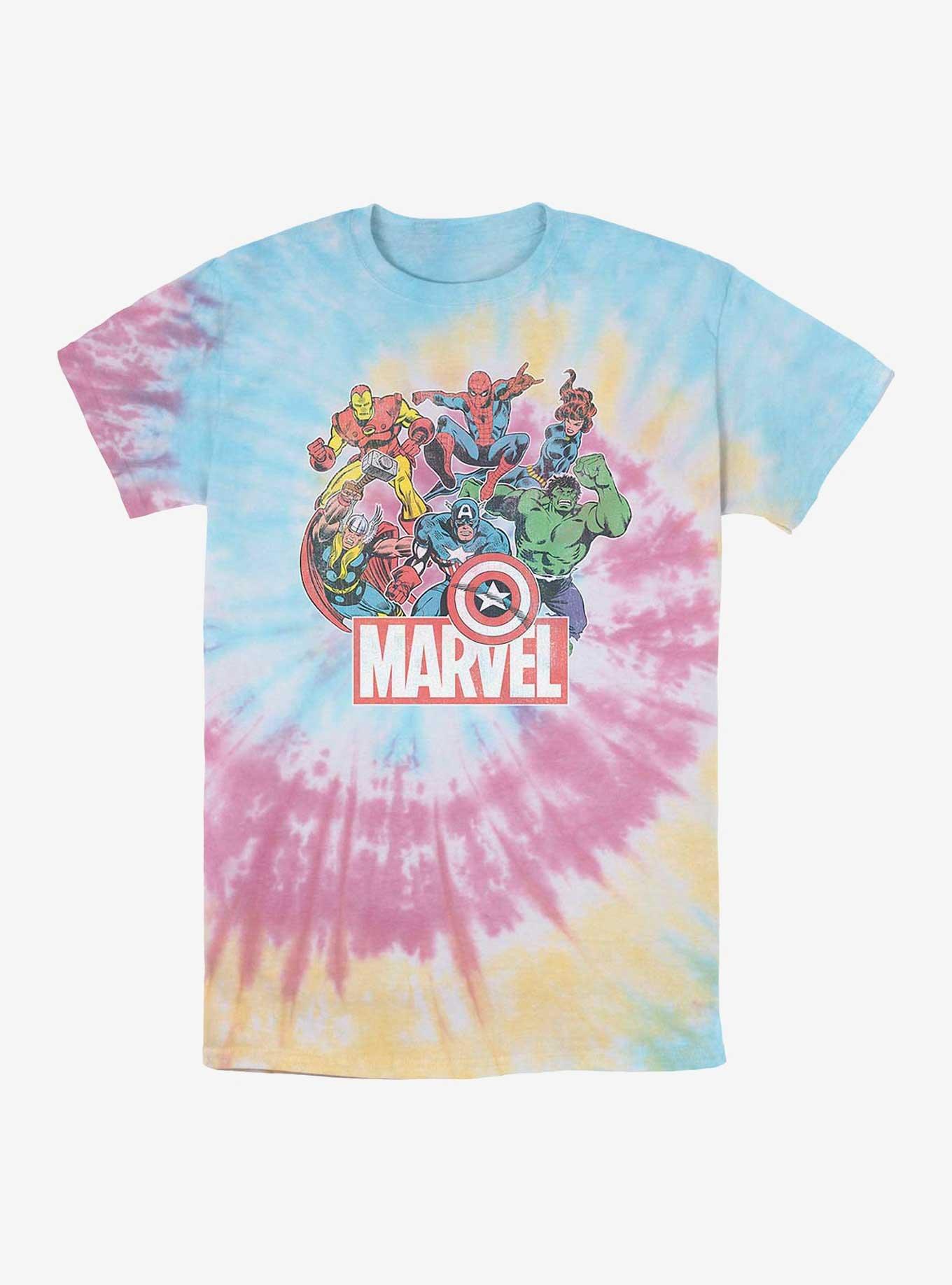 Marvel Avengers Heroes Of Today Tie-Dye T-Shirt, BLUPNKLY, hi-res
