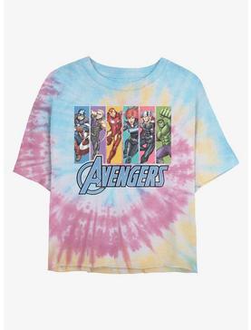 Marvel Avengers Unite Womens Tie-Dye Crop T-Shirt, , hi-res