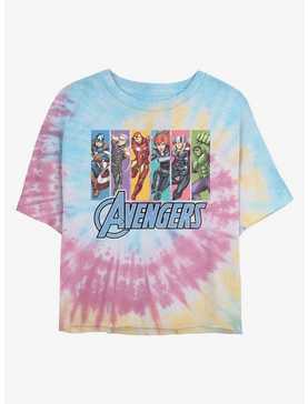 Marvel Avengers Unite Womens Tie-Dye Crop T-Shirt, , hi-res