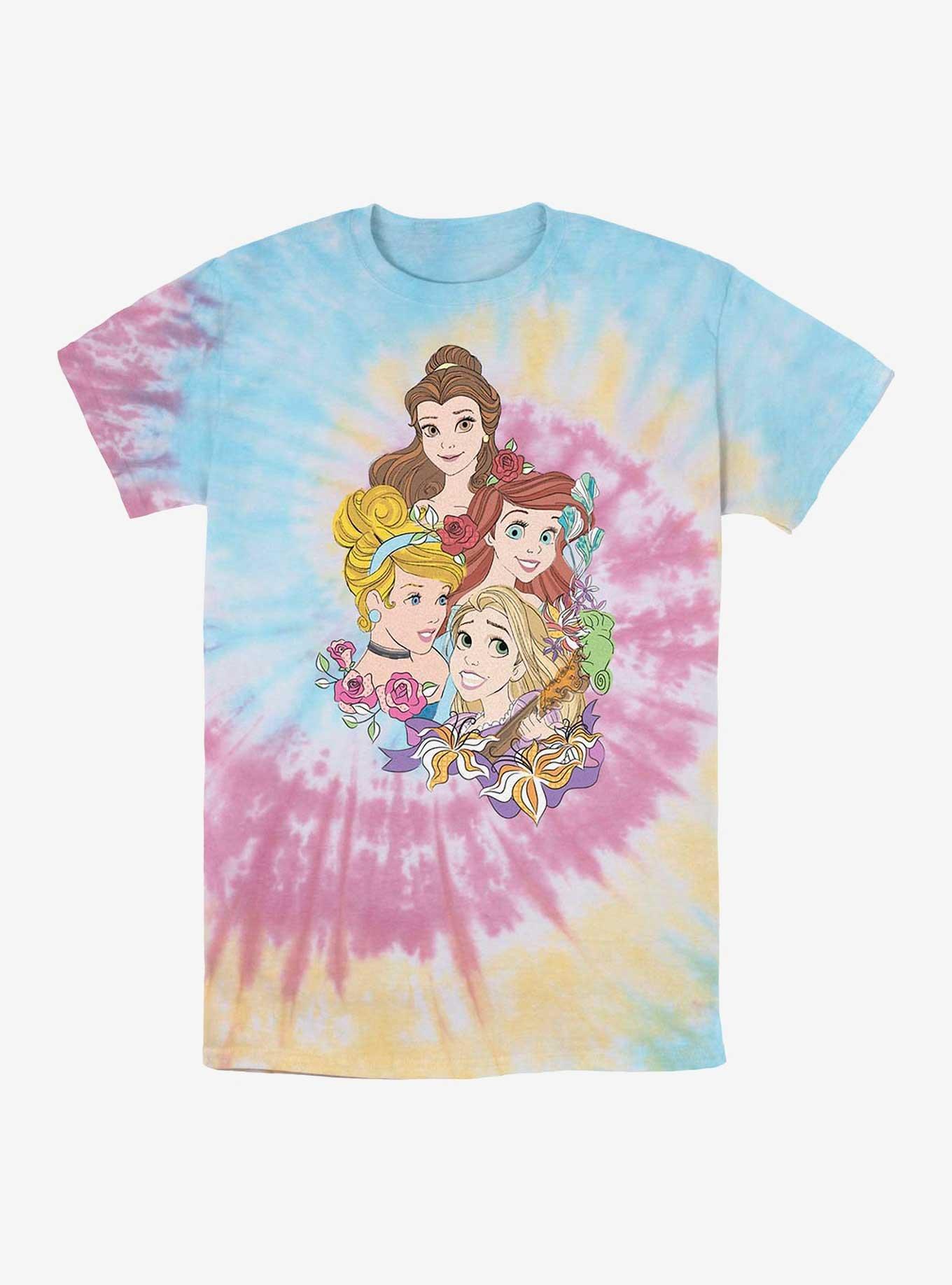 Disney Princesses Portrait Tie-Dye T-Shirt, , hi-res