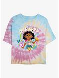 Disney Encanto Mirabel Womens Tie-Dye Crop T-Shirt, BLUPNKLY, hi-res