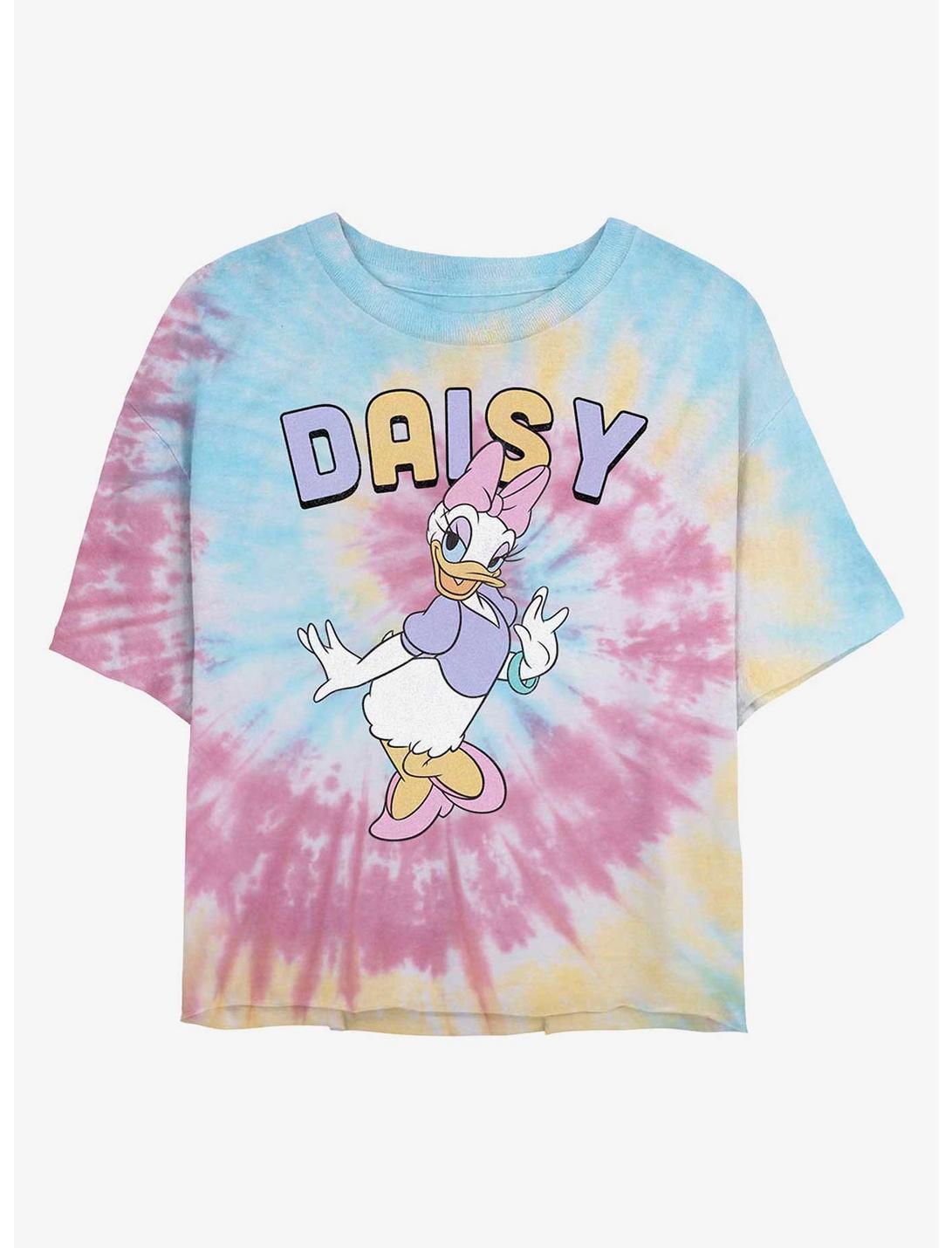 Disney Daisy Duck Traditional Womens Tie-Dye Crop T-Shirt, BLUPNKLY, hi-res