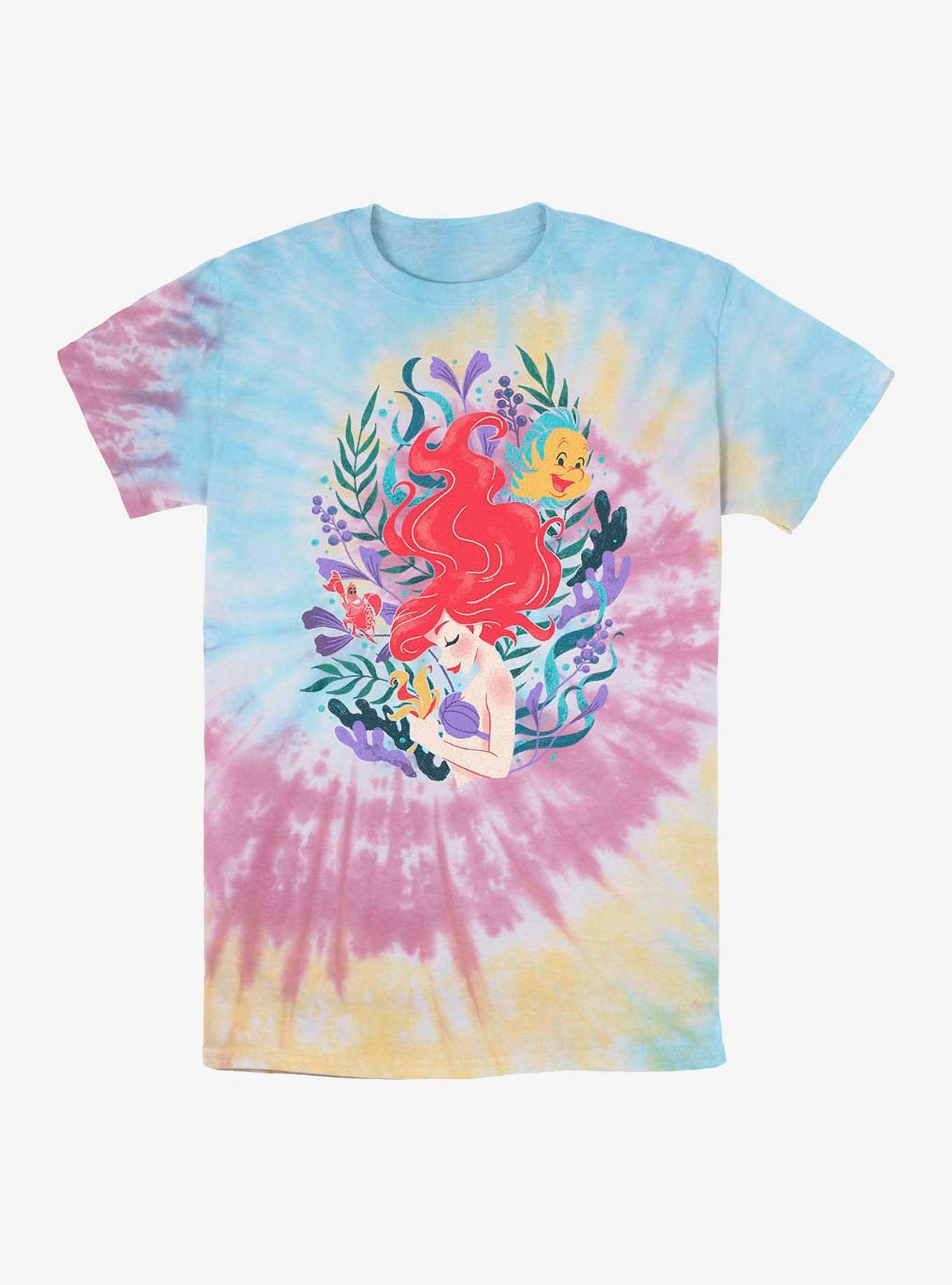 Disney The Little Mermaid Ariel Tie-Dye T-Shirt, BLUPNKLY, hi-res