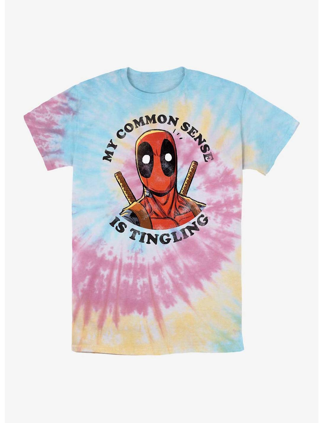 Marvel Deadpool Common Sense Is Tingling Tie-Dye T-Shirt, BLUPNKLY, hi-res