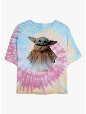 Star Wars The Mandalorian The Child Womens Tie-Dye Crop T-Shirt, , hi-res