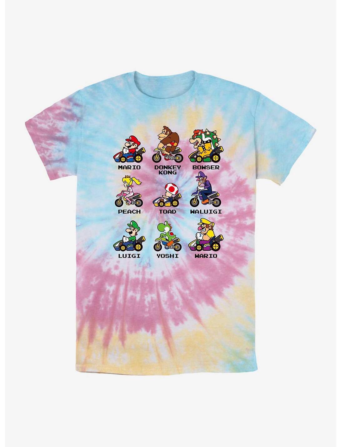 Nintendo Mario Kart Racers Tie-Dye T-Shirt, BLUPNKLY, hi-res