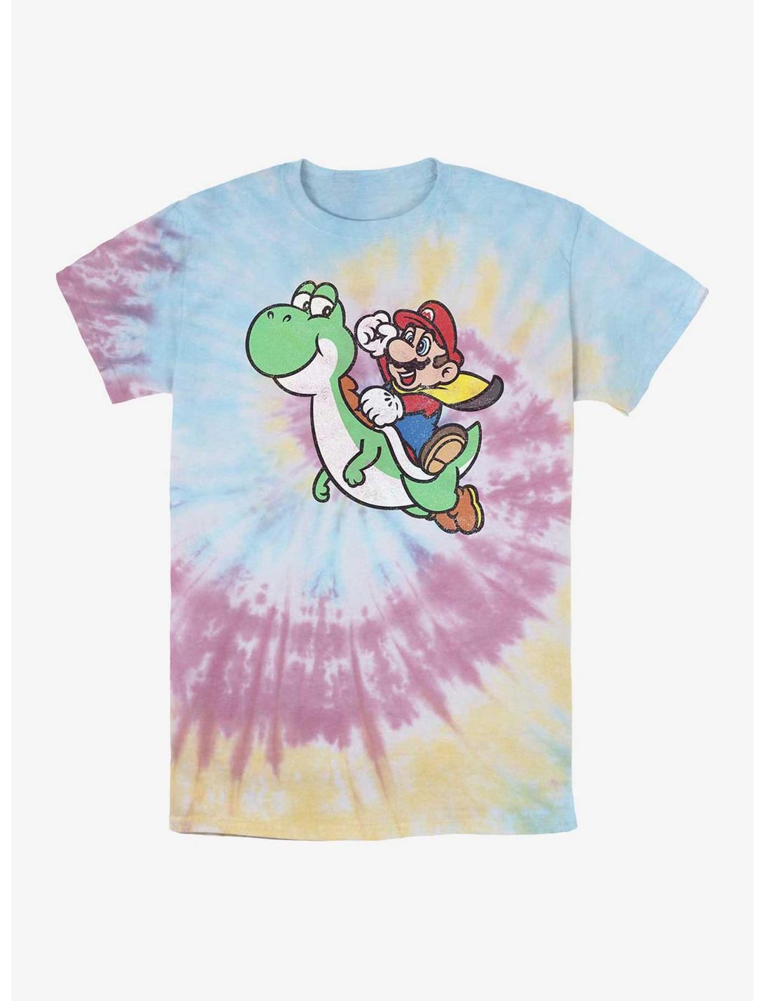 Nintendo Super Mario Yoshi Jump Tie-Dye T-Shirt, BLUPNKLY, hi-res