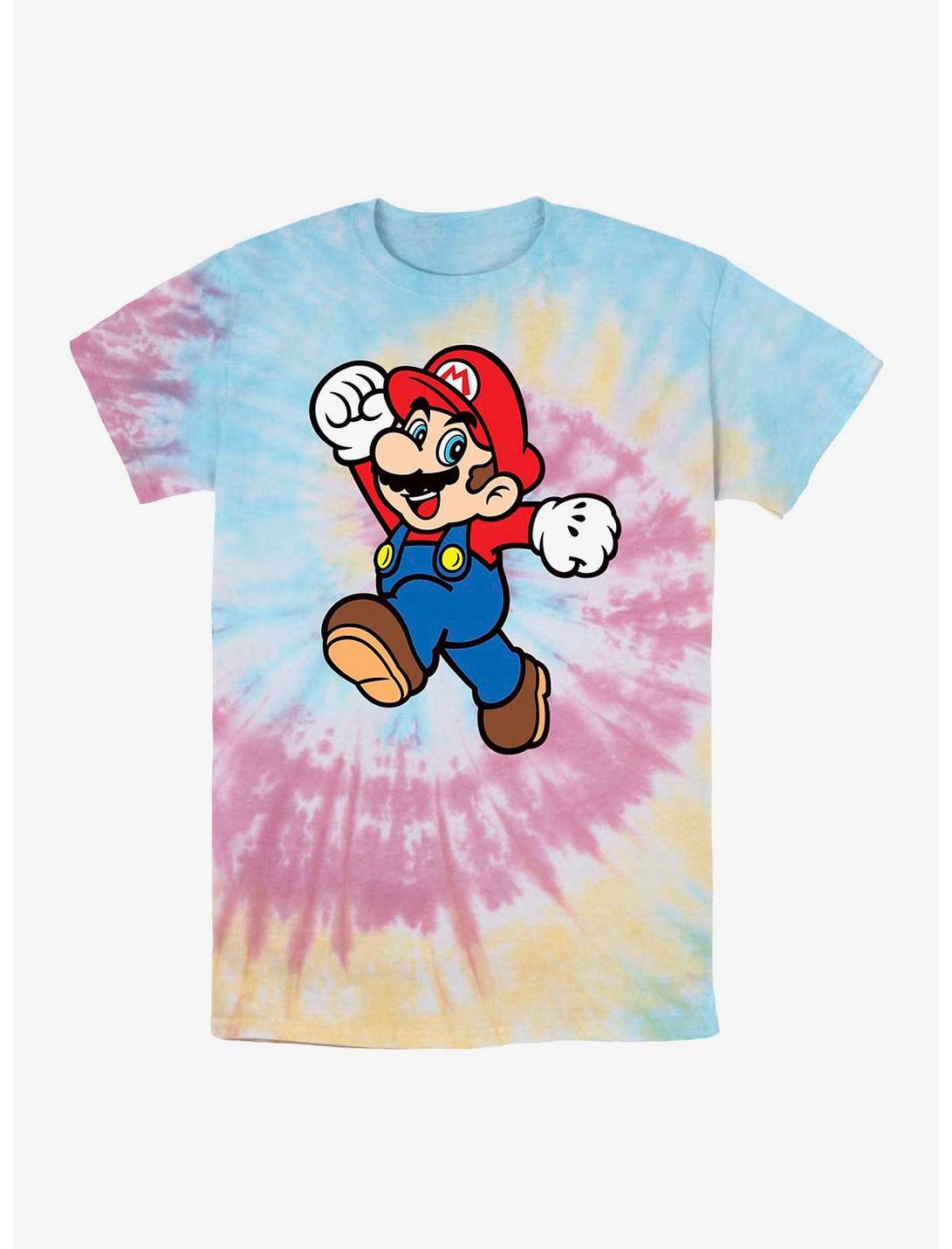 Nintendo Mario Jump Pose Tie-Dye T-Shirt, BLUPNKLY, hi-res