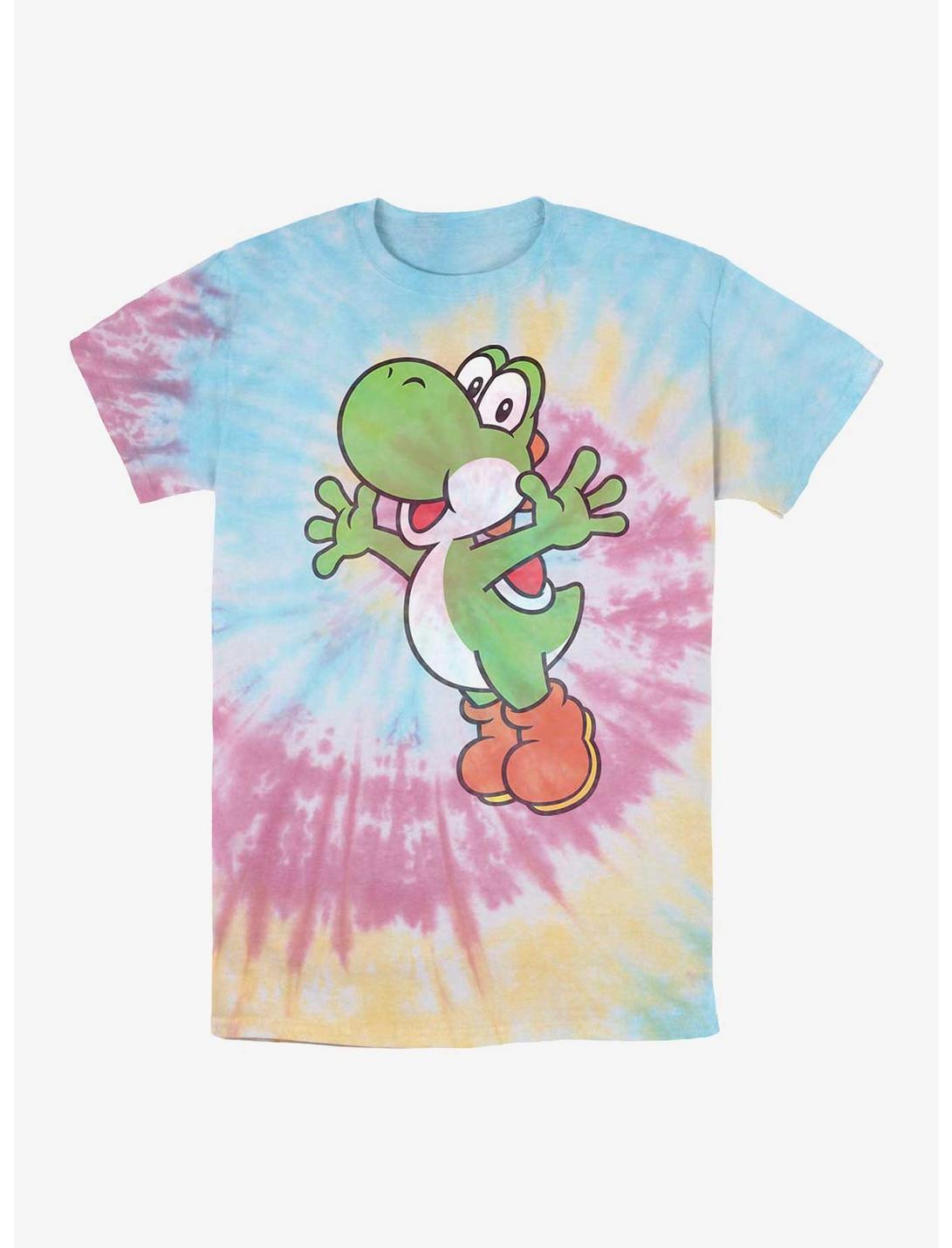 Nintendo Super Mario Yoshi Icon Tie-Dye T-Shirt, BLUPNKLY, hi-res