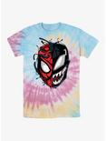 Marvel Venom Spider-Man Split Tie-Dye T-Shirt, BLUPNKLY, hi-res