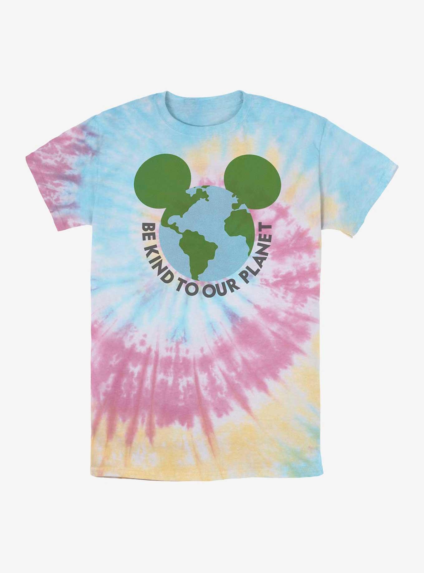 Disney Mickey Mouse Be Kind To Our Planet Tie-Dye T-Shirt, BLUPNKLY, hi-res