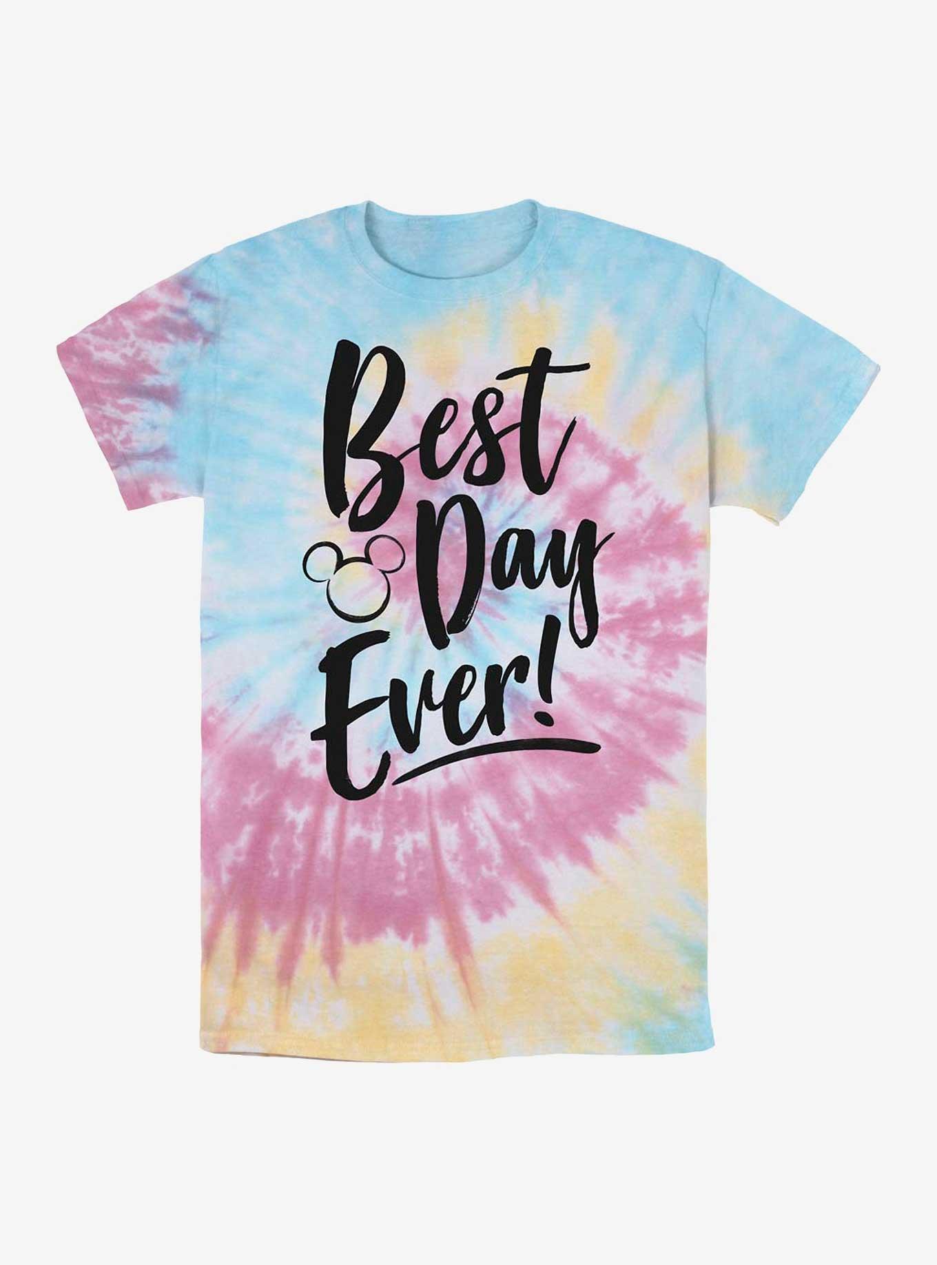 Disney Mickey Mouse Best Day Ever Tie-Dye T-Shirt, BLUPNKLY, hi-res