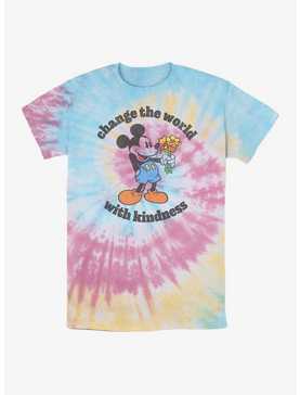 Disney Mickey Mouse Change The World With Kindness Tie-Dye T-Shirt, , hi-res