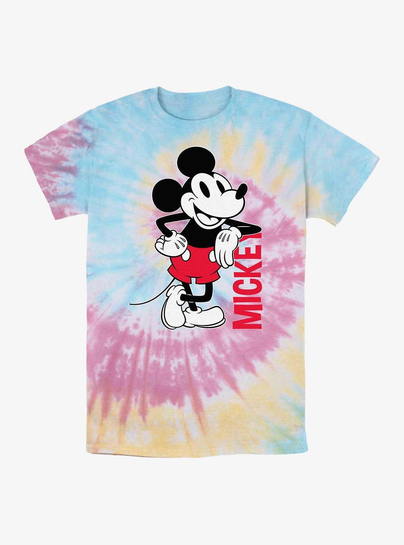 Disney Mickey Mouse Leaning Tie-Dye T-Shirt, BLUPNKLY, hi-res