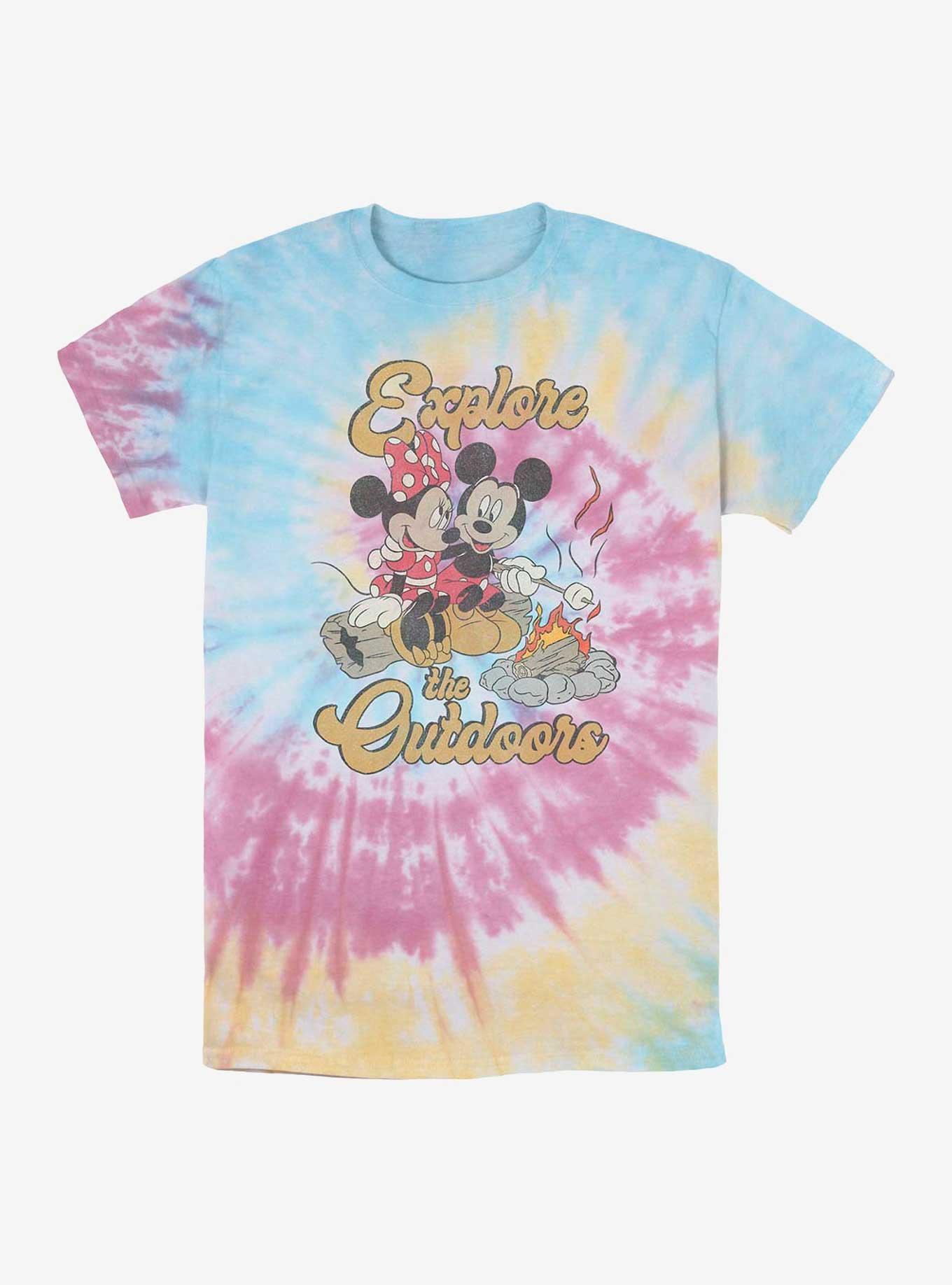 Disney Mickey Mouse Explore The Outdoors Tie-Dye T-Shirt, BLUPNKLY, hi-res