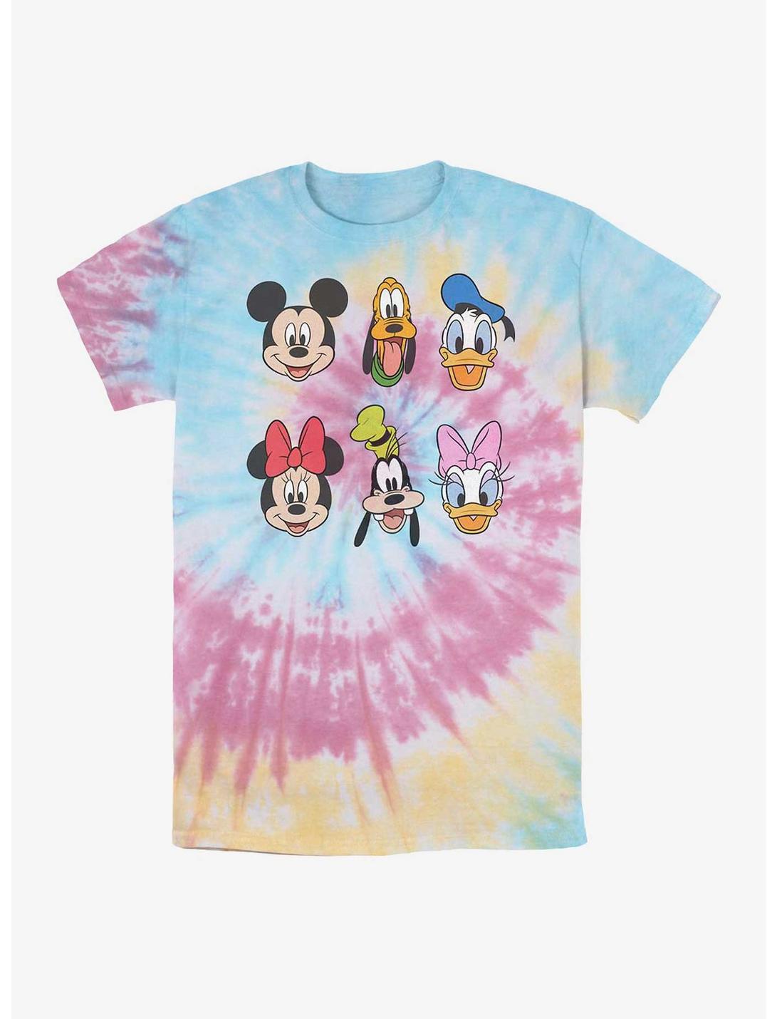 Disney Mickey Mouse & Friends Faces Tie-Dye T-Shirt, BLUPNKLY, hi-res