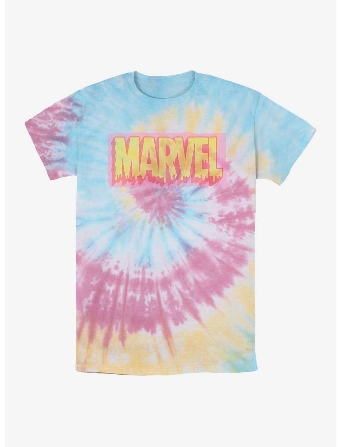 Marvel Logo Drip Tie-Dye T-Shirt, BLUPNKLY, hi-res