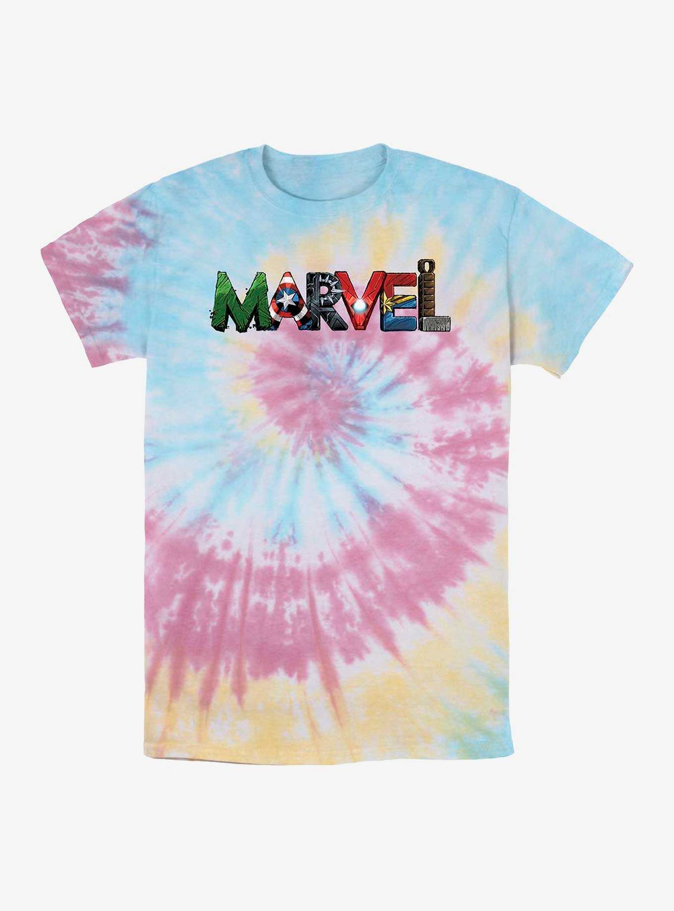 Marvel Marvel Armor Letters Tie-Dye T-Shirt, , hi-res